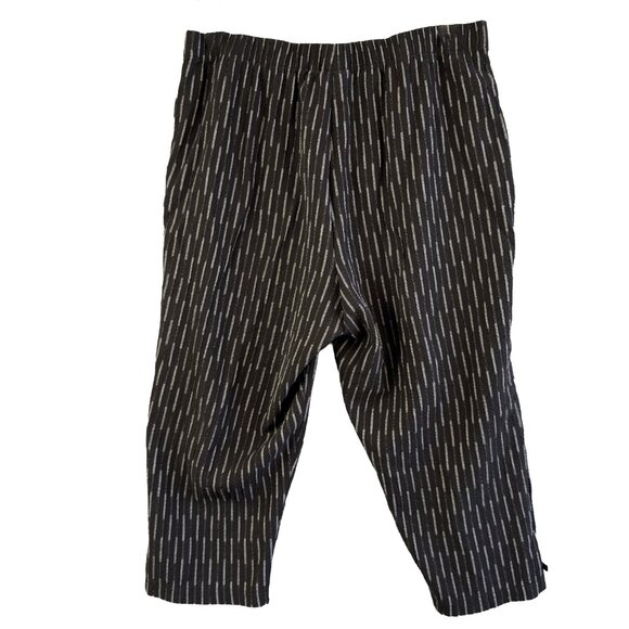 Habitat Black & Gray Striated Rayon Blend Tunic Top + Cropped Trousers Set XL - Picture 14 of 16